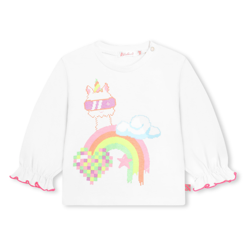 Ruffled cuff long-sleeve BILLIEBLUSH 
                        girl