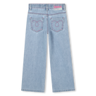 Embroidered denim trousers BILLIEBLUSH 
                    girl