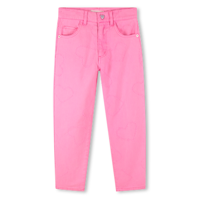 Twill trousers with hearts BILLIEBLUSH girl