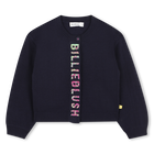 Knit cardigan, NAVY, hi-res