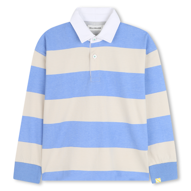 Striped long-sleeved polo shirt BILLIEBLUSH 
                        boy