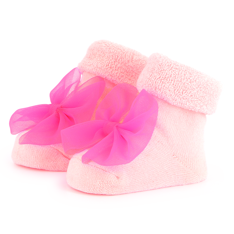 Knitted socks with bow BILLIEBLUSH 
                        girl