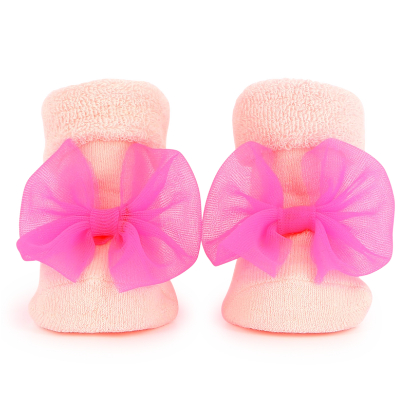 Knitted socks with bow BILLIEBLUSH 
                        girl