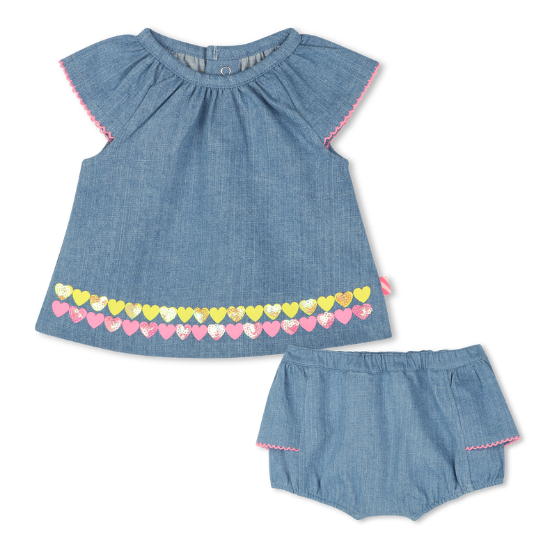 Denim set with frills BILLIEBLUSH 
                    FILLE