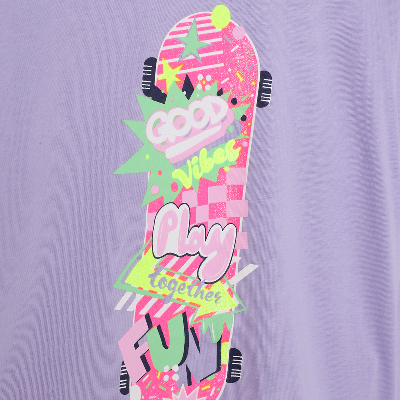 Graphic long-sleeve BILLIEBLUSH 
                    FILLE