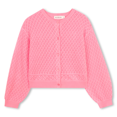 OPENWORK KNITTED CARDIGAN BILLIEBLUSH girl