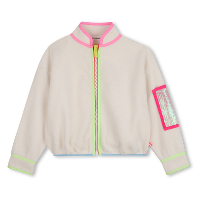 Fleece fabric cardigan BILLIEBLUSH girl