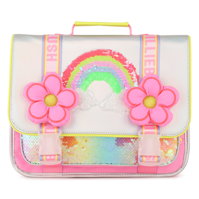SATCHEL WITH IRIDESCENT REFLECTIONS BILLIEBLUSH girl