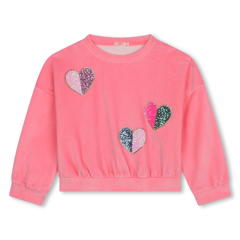 Velvet sweatshirt BILLIEBLUSH 
                        girl