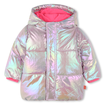 Zip-up hooded puffer jacket BILLIEBLUSH girl