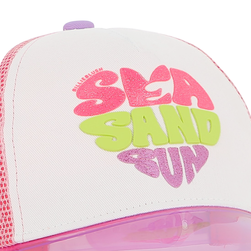 CAP WITH TRANSPARENT VISOR BILLIEBLUSH 
                        girl