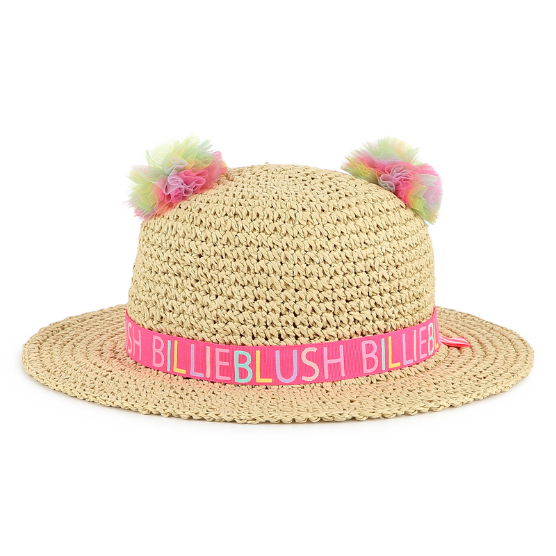 Pompom straw hat BILLIEBLUSH 
                    FILLE