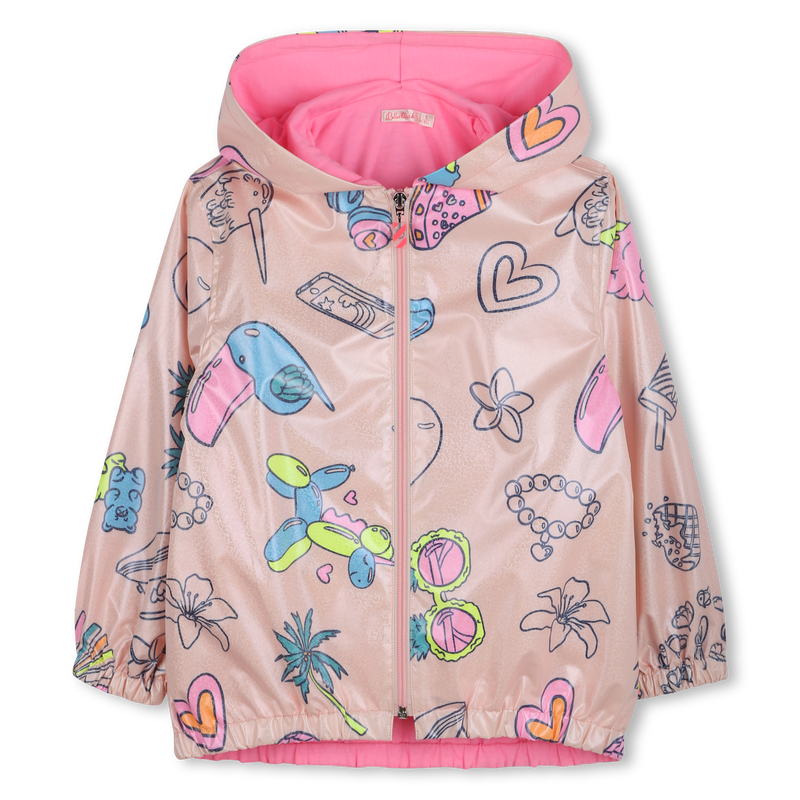 Printed raincoat with hood BILLIEBLUSH 
                        girl