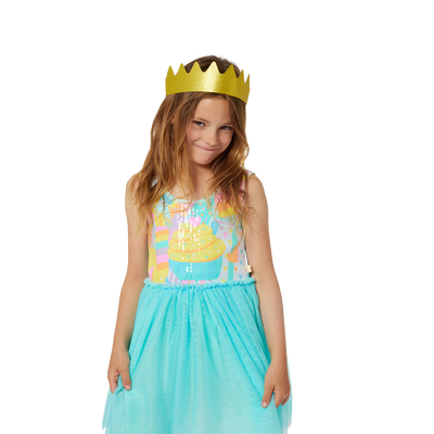 Accessorized birthday dress BILLIEBLUSH girl