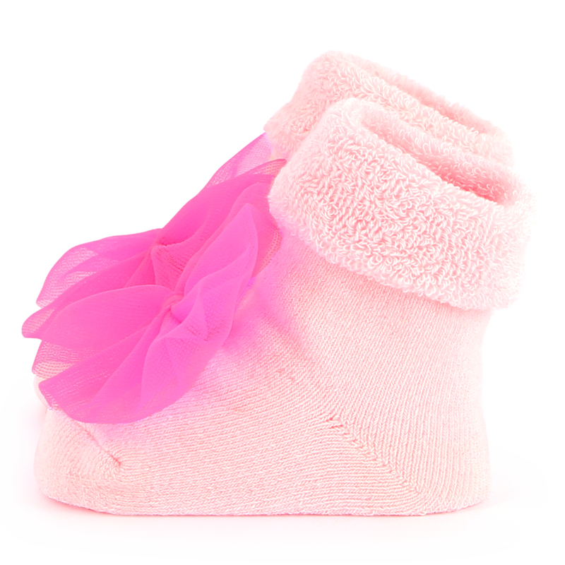 Knitted socks with bow BILLIEBLUSH 
                        girl