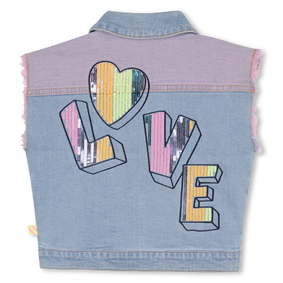 Two-tone denim vest BILLIEBLUSH girl