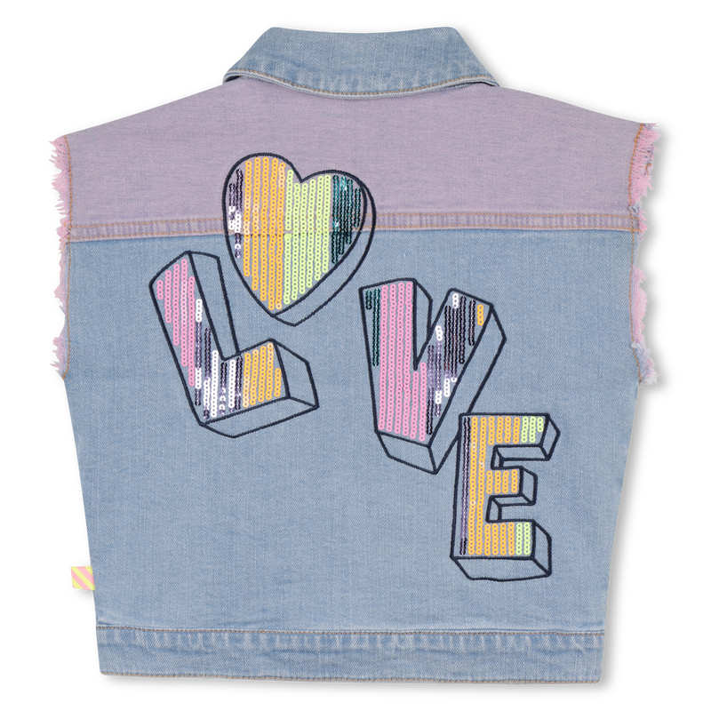 Two-tone denim vest BILLIEBLUSH 
                        girl