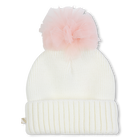 Knitted hat with pompom BILLIEBLUSH 
                    girl