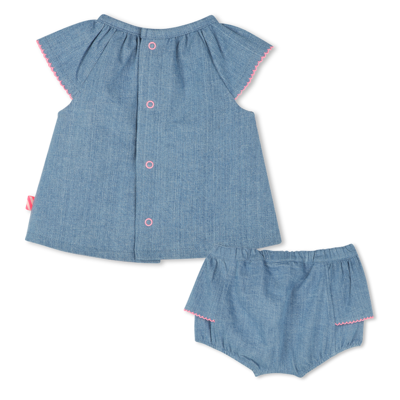 Denim set with frills BILLIEBLUSH 
                    FILLE