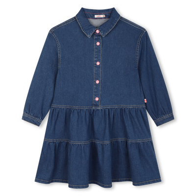 Denim shirt-collar dress BILLIEBLUSH girl