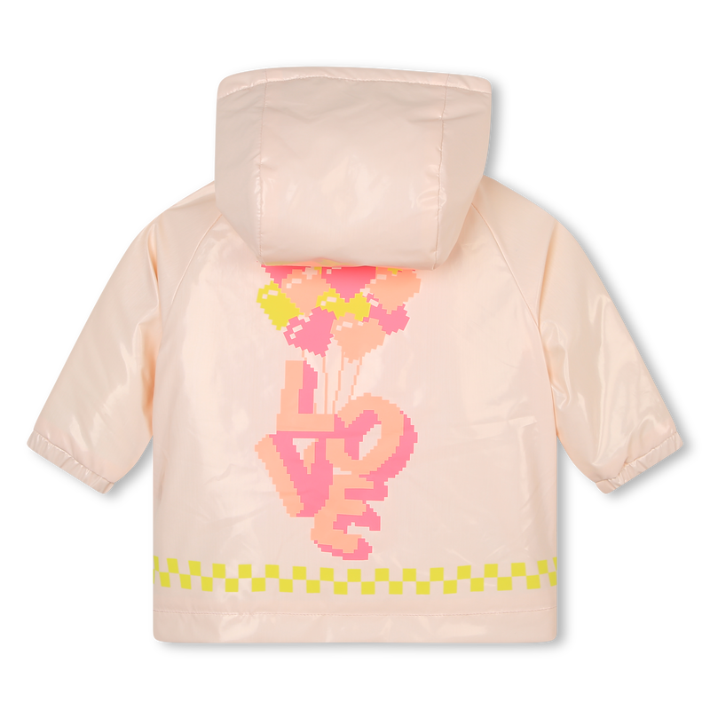 Fleece-lined graphic raincoat BILLIEBLUSH 
                        girl