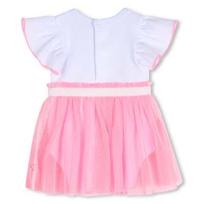 RUFFLED SHORT-SLEEVED BODYSUIT BILLIEBLUSH girl