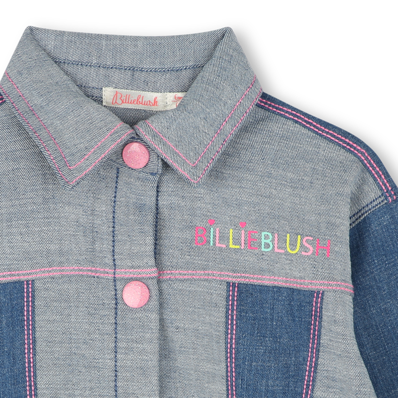 Denim jacket with prints BILLIEBLUSH 
                    FILLE