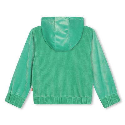 Fleece hooded cardigan BILLIEBLUSH girl