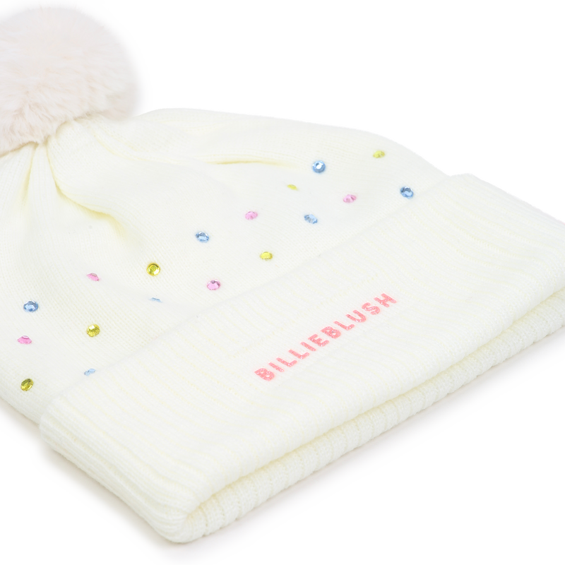 Multicolored rhinestone beanie BILLIEBLUSH 
                        girl