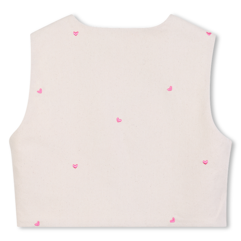 Printed sleeveless jacket BILLIEBLUSH 
                    FILLE