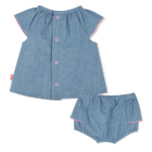 Denim set with frills BILLIEBLUSH 
                    girl