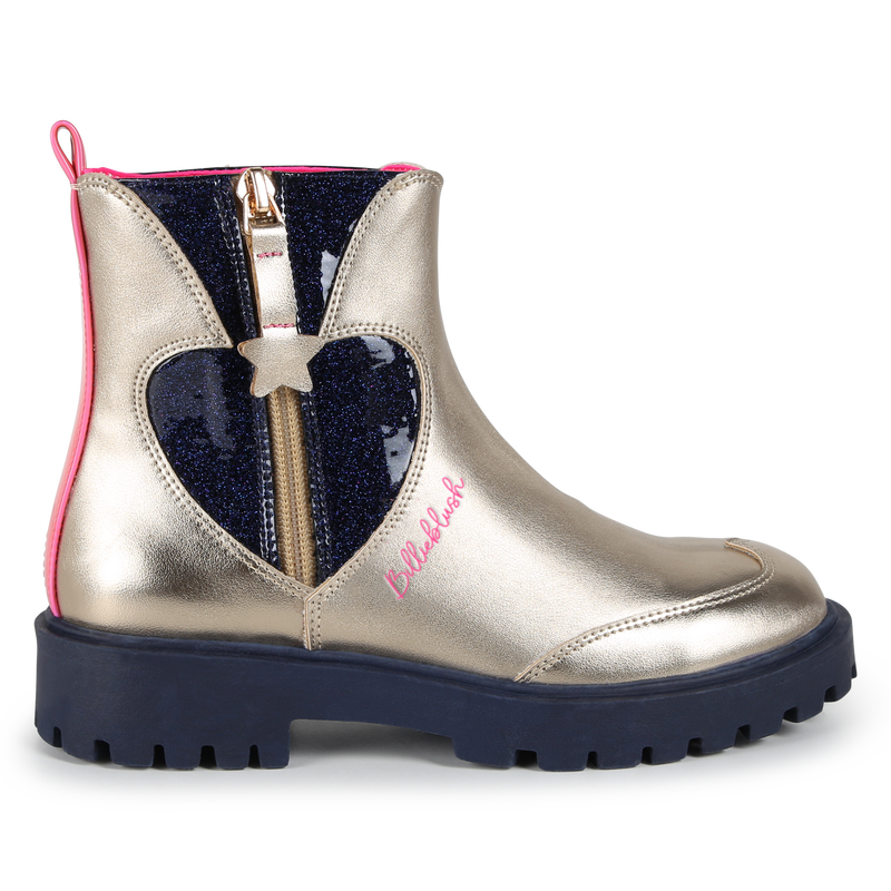 Sequined zip-up ankle boots BILLIEBLUSH 
                        girl