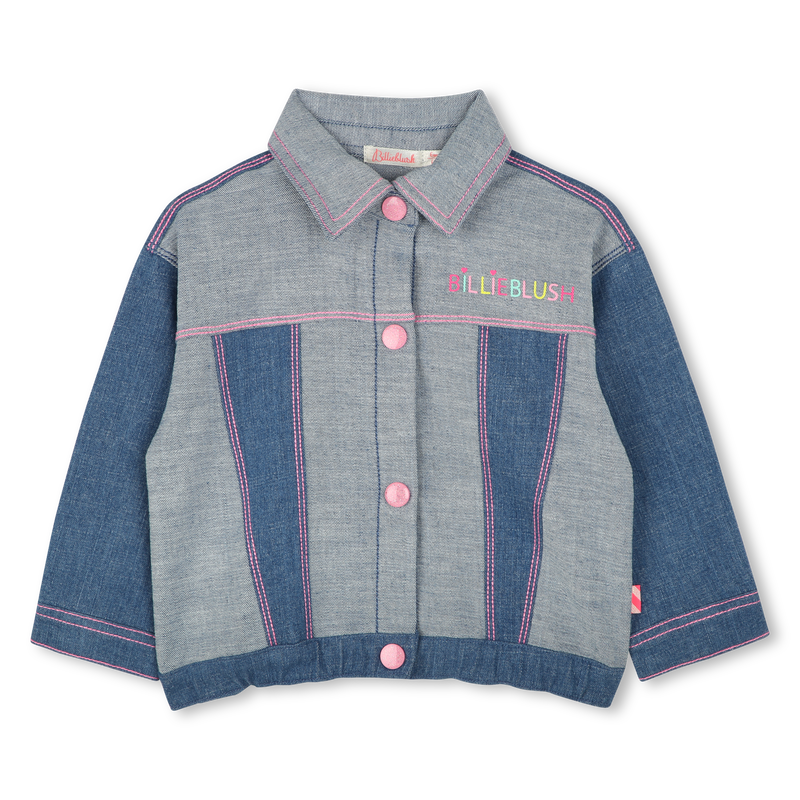Denim jacket with prints BILLIEBLUSH 
                    FILLE