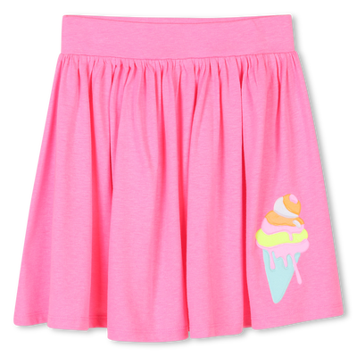 Flared skirt with badge BILLIEBLUSH girl