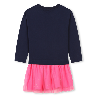 Novelty bi-material dress BILLIEBLUSH girl