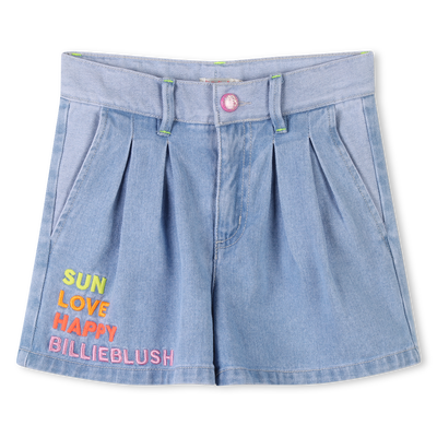 Adjustable-waist denim shorts BILLIEBLUSH girl