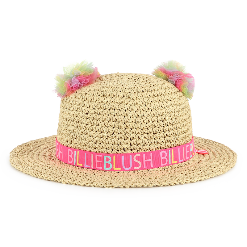 Pompom straw hat BILLIEBLUSH 
                        girl