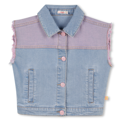 Two-tone denim vest BILLIEBLUSH girl