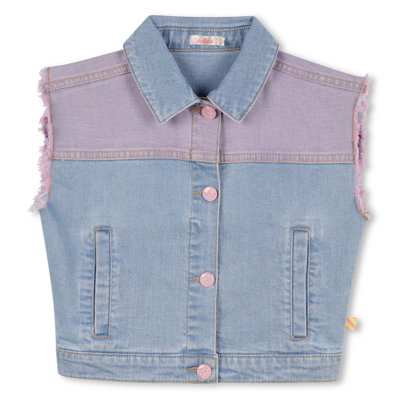 Two-tone denim vest BILLIEBLUSH 
                        girl