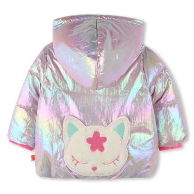 Zip-up hooded puffer jacket BILLIEBLUSH girl