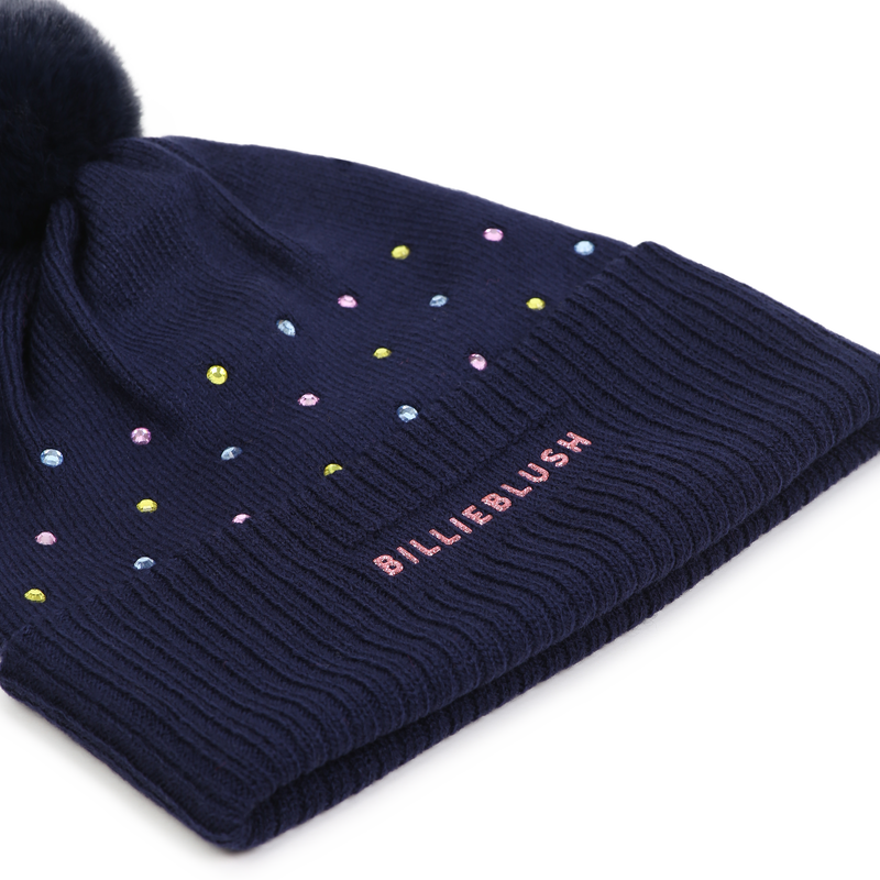 Multicolored rhinestone beanie BILLIEBLUSH 
                        girl