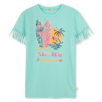 Straight dress with fringe BILLIEBLUSH girl