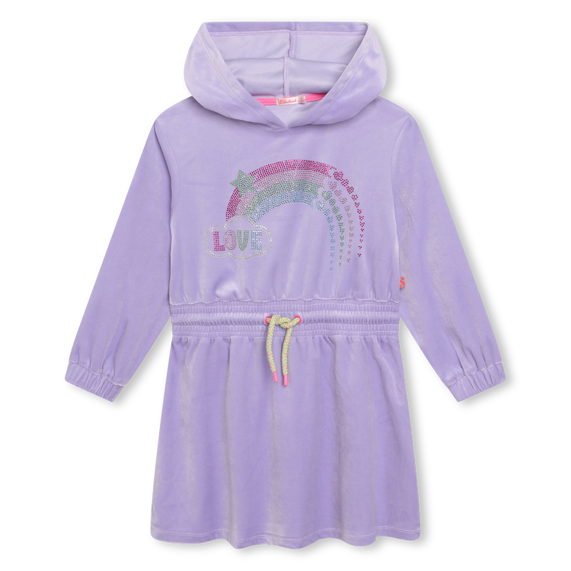 Hooded velvet dress BILLIEBLUSH 
                        girl