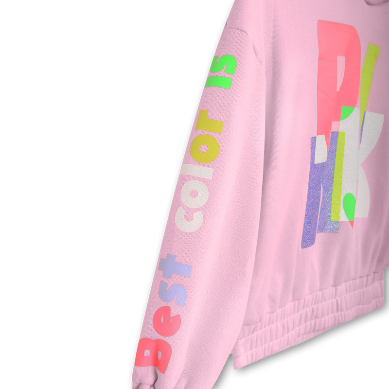 Brushed fleece hoodie BILLIEBLUSH 
                        girl