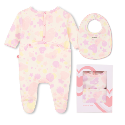 Pajama set and bib BILLIEBLUSH girl
