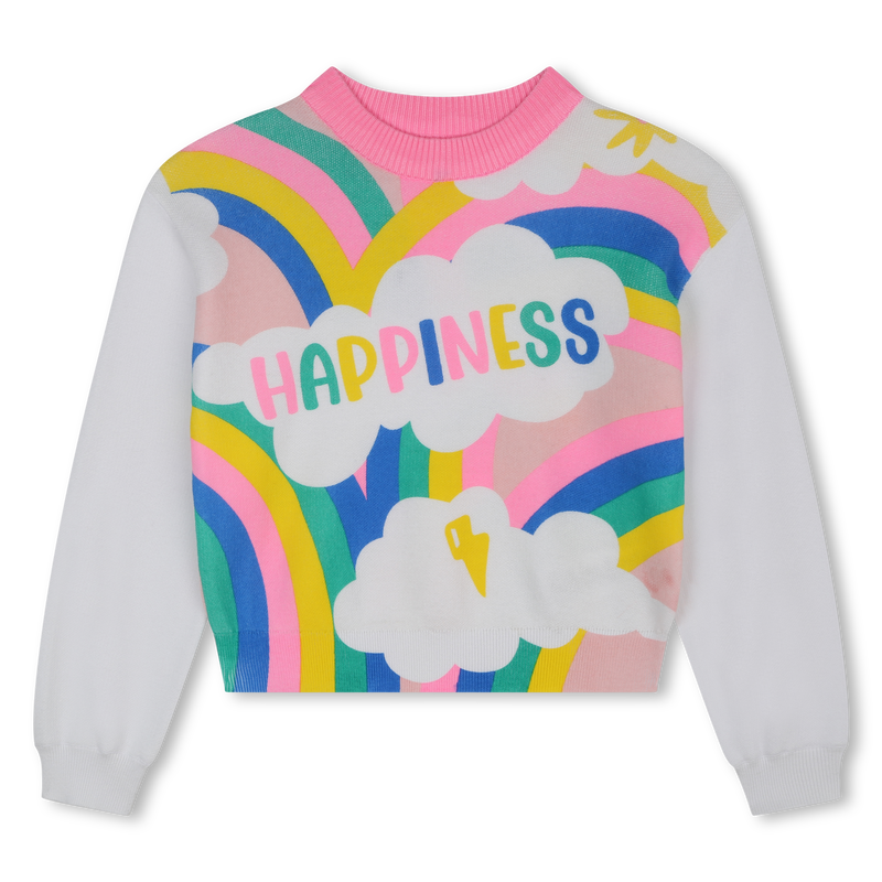 Multicolored cotton sweater BILLIEBLUSH 
                        girl