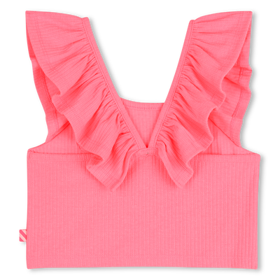 VEST TOP WITH RUFFLED STRAPS BILLIEBLUSH girl