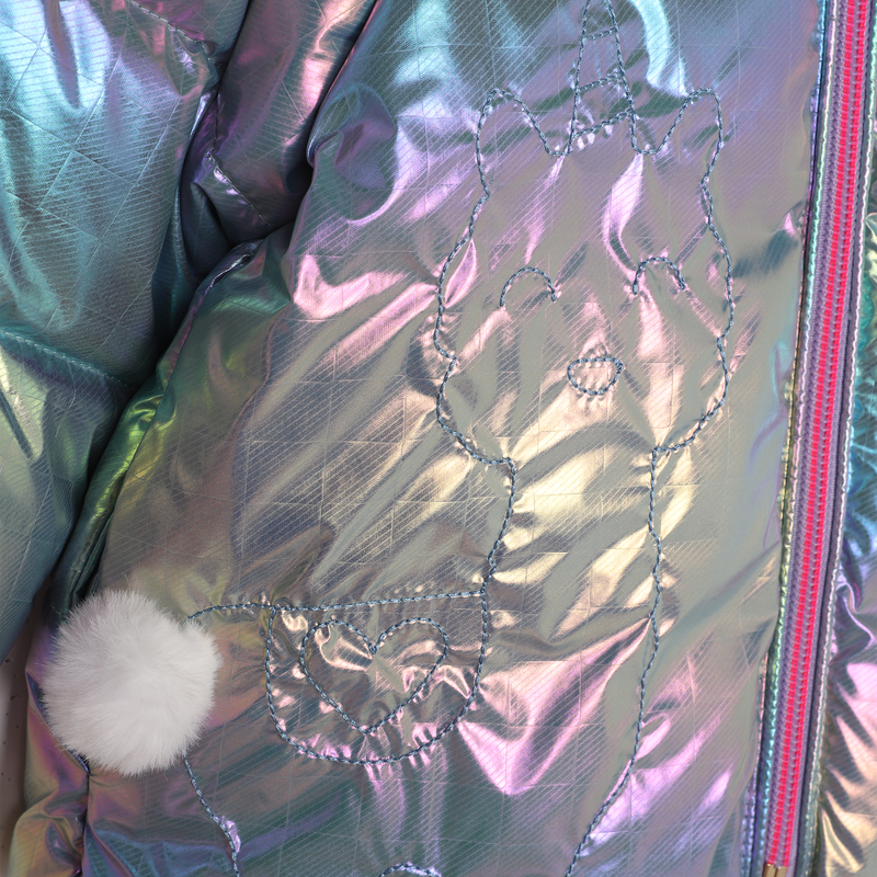 Iridescent puffer jacket BILLIEBLUSH 
                        girl