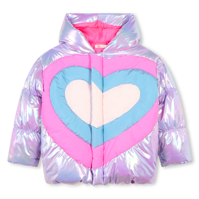 Shiny hooded puffer jacket BILLIEBLUSH girl