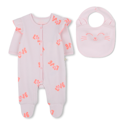 Pajama and bib set BILLIEBLUSH girl